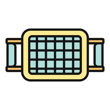 Potato chipper slicer kitchen cooking tool icon Stock Illustration