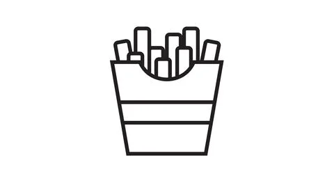 Potato chips bag vector icon. Stock Illustration
