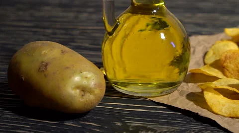 Potato chips dolly Stock Footage 68909365