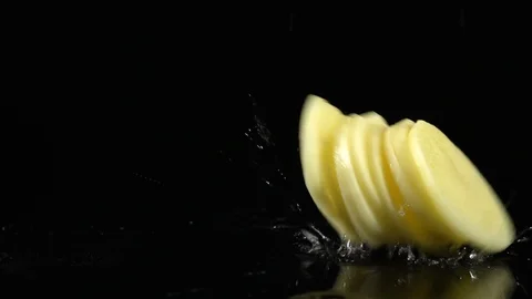 Potato Chips Fall to the Ground-1080P Stock Footage 111639806
