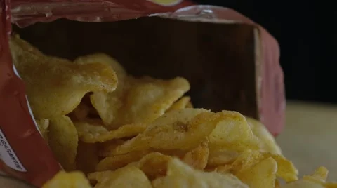 Potato Chips Stock Footage 42710675
