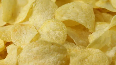 Potato chips Stock Footage 90379881