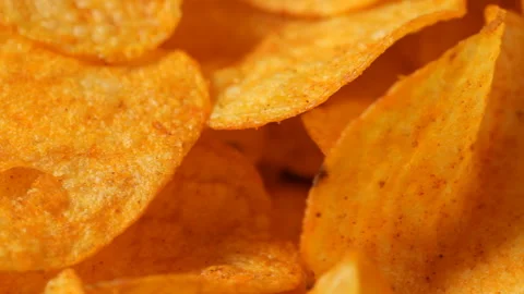 Potato chips Stock Footage 90687688