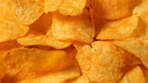Potato chips Video stock 91396949