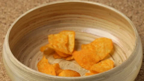 Potato chips Video stock 91732684