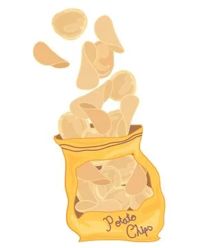 Potato chips Stock Illustration