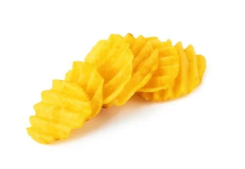 Potato chips isolated Stock Photos