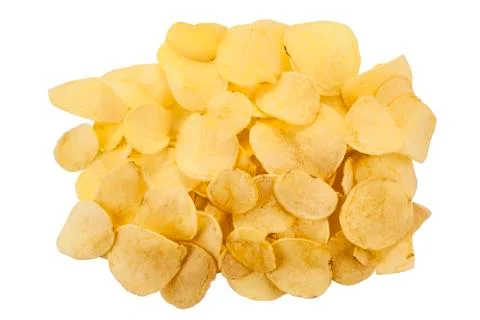 Potato chips isolated Stock Photos