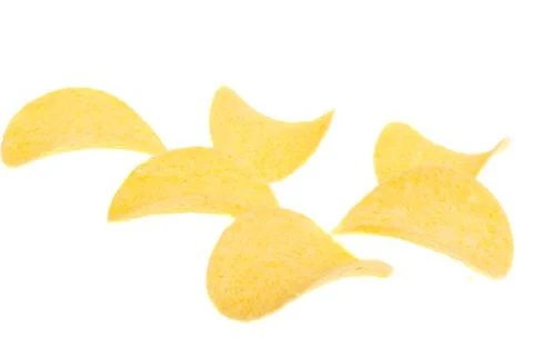 Potato chips isolated Stock Photos