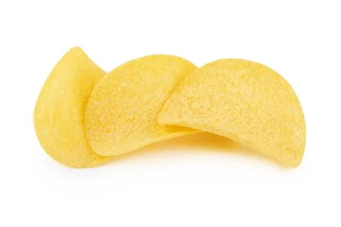 Potato chips isolated Stock Photos