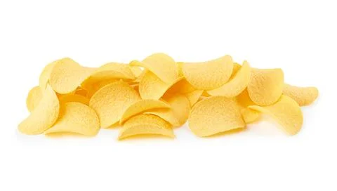 Potato chips isolated Stock Photos