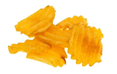 Potato chips isolated Stock Photos