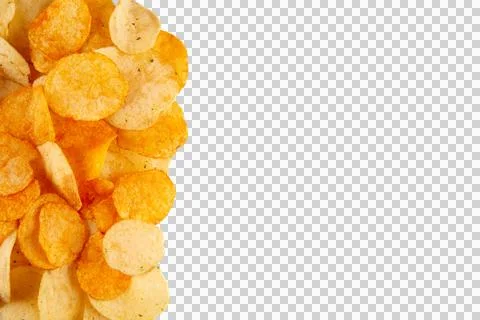 Potato chips isolated Stock Photos