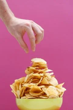 Potato chips Stock Photos
