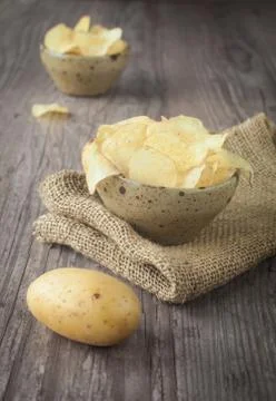 Potato chips Stock Photos