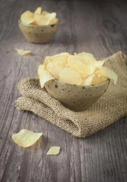 Potato chips Stock Photos