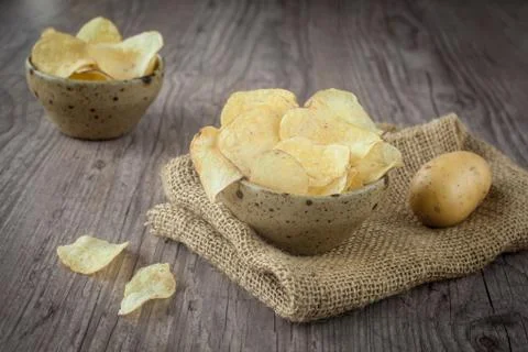 Potato chips Stock Photos