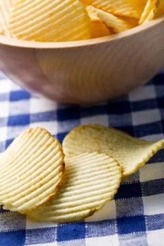 Potato chips Stock Photos
