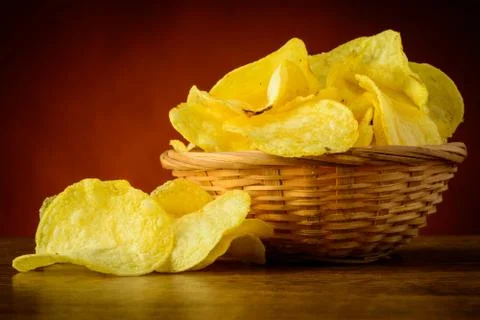 Potato chips Stock Photos