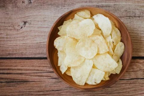 Potato chips Stock Photos