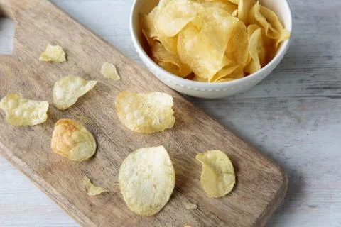 Potato chips Stock-Fotos