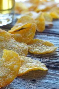 Potato chips Stock Photos