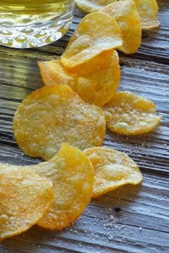 Potato chips Stock Photos