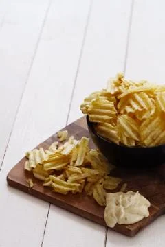 Potato chips Stock Photos