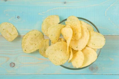 Potato chips Stock Photos