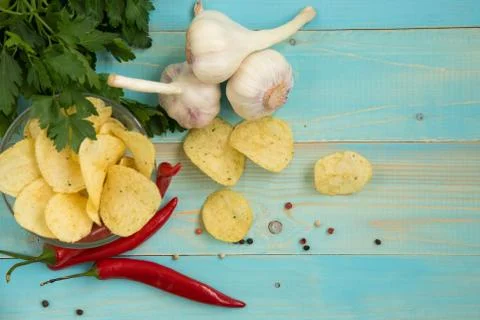 Potato Chips Stock Photos