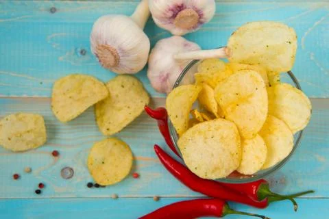 Potato Chips Stock Photos
