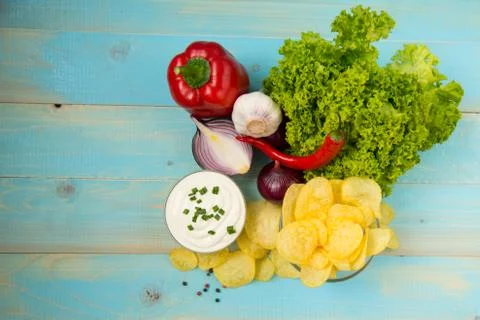 Potato Chips Foto stock