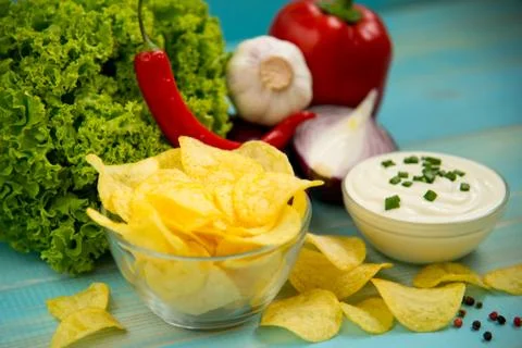 Potato Chips Stock Photos