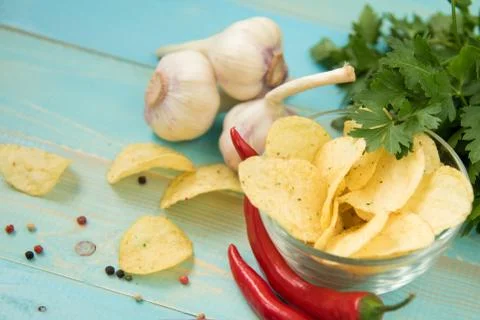 Potato Chips Stock Photos