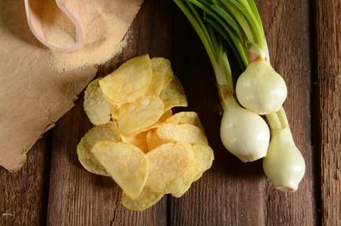 Potato chips Foto stock
