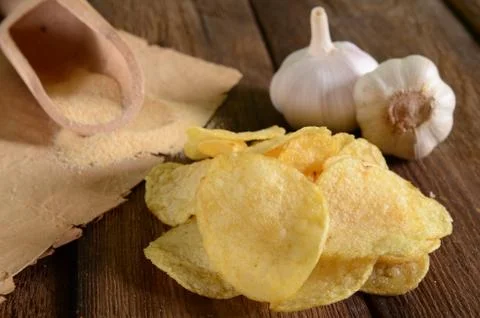 Potato chips Stock Photos