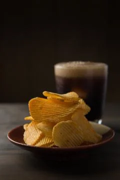Potato chips Stock Photos