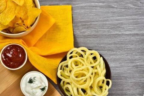 Potato chips Stock Photos