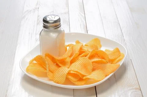 Potato chips Stock Photos