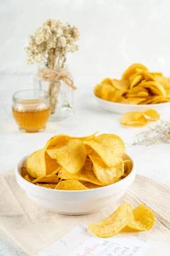 Potato chips 스톡 사진