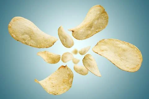 Potato chips Stock Photos