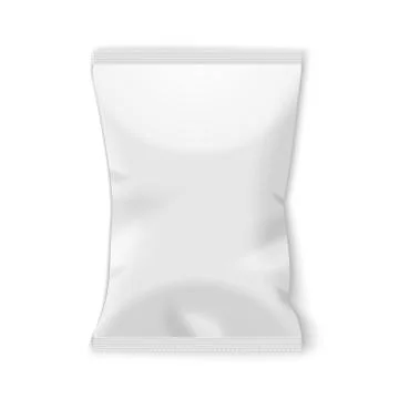 Potato chips plastic packaging. Stock Illustration