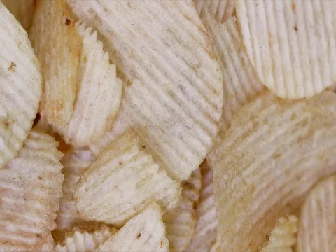 Potato Chips, Rotating Shot Stock Footage 74987093