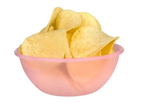 Potato chips with spices Stock Photos