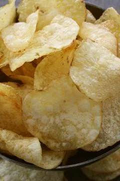Potato crisp chips Stock Photos