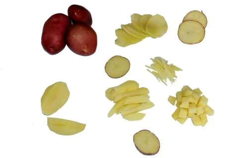 Potato cuts Stock Photos