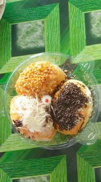 Potato donuts Fotos de archivo