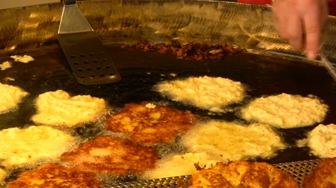 Potato fritter Video stock 4172012