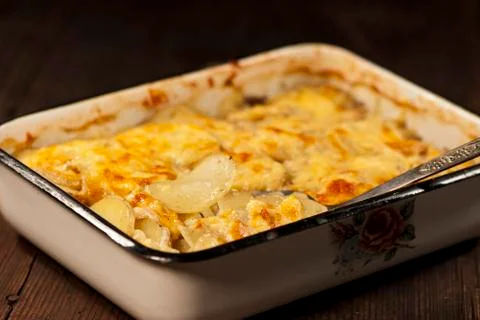 Potato gratin Stock Photos