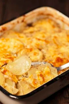 Potato gratin Stock Photos